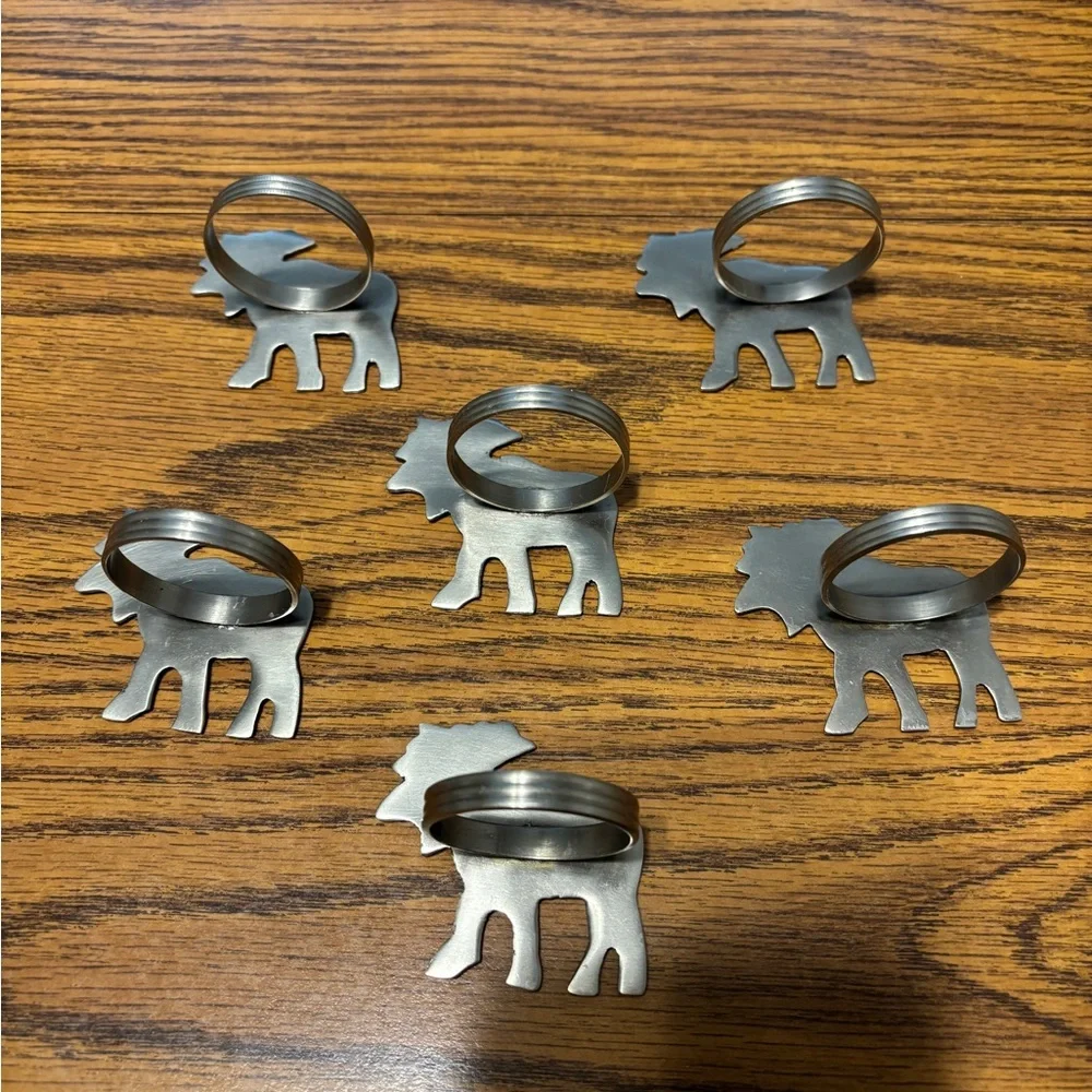 Moose Napkin Rings - Picture 3 of 4